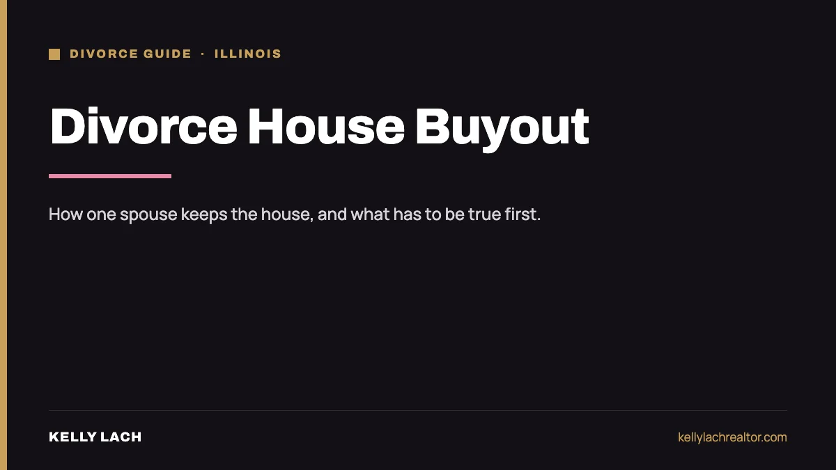 Divorce house buyout, how one spouse keeps the house