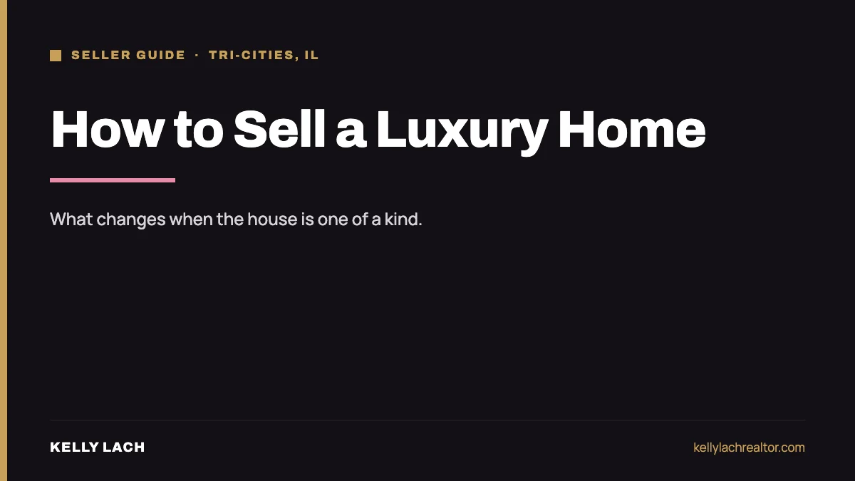 How to sell a luxury home, the seller's working order