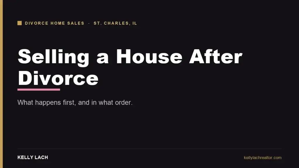 Selling a house after divorce in Illinois